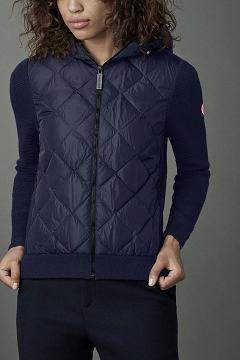 Chamarras Canada Goose Mujer Mexico - HyBridge Prendas De Punto Azul Marino MG2397614